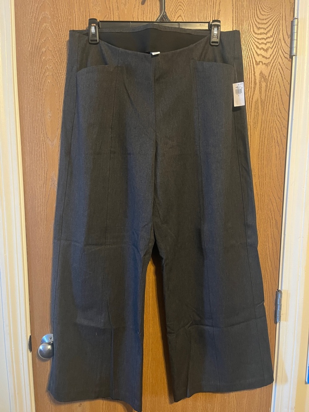 NWT Old Navy High Rise Wide Leg Pixie Pants Gray Size XL